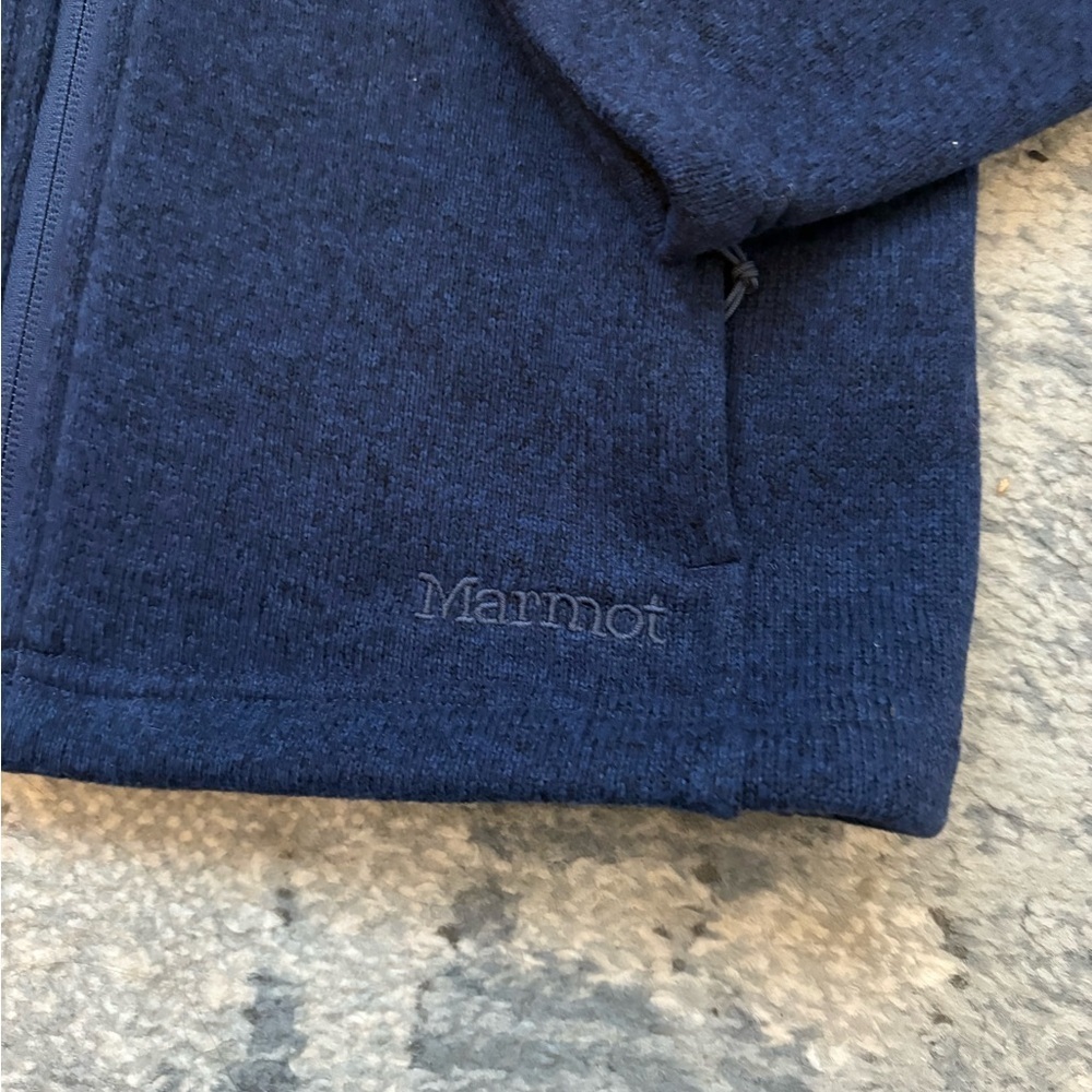 NWT! Marmot Drop Line Fleece Jacket SZ XS, Arctic Navy - Picture 11 of 14